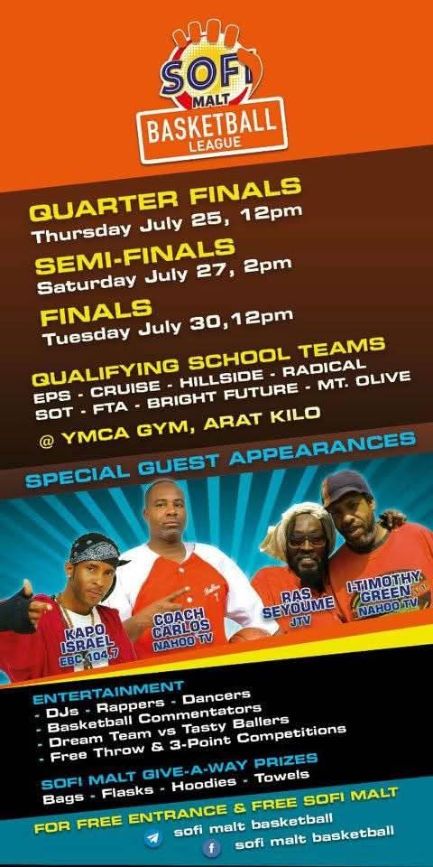 Sofi Malt Basketball League campaign poster