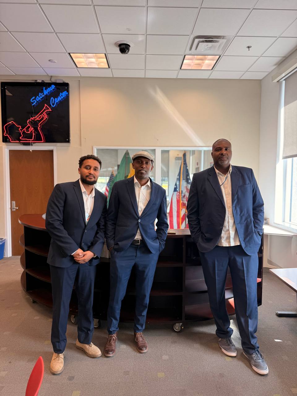 Next Level representatives following a meeting at the U.S. Embassy